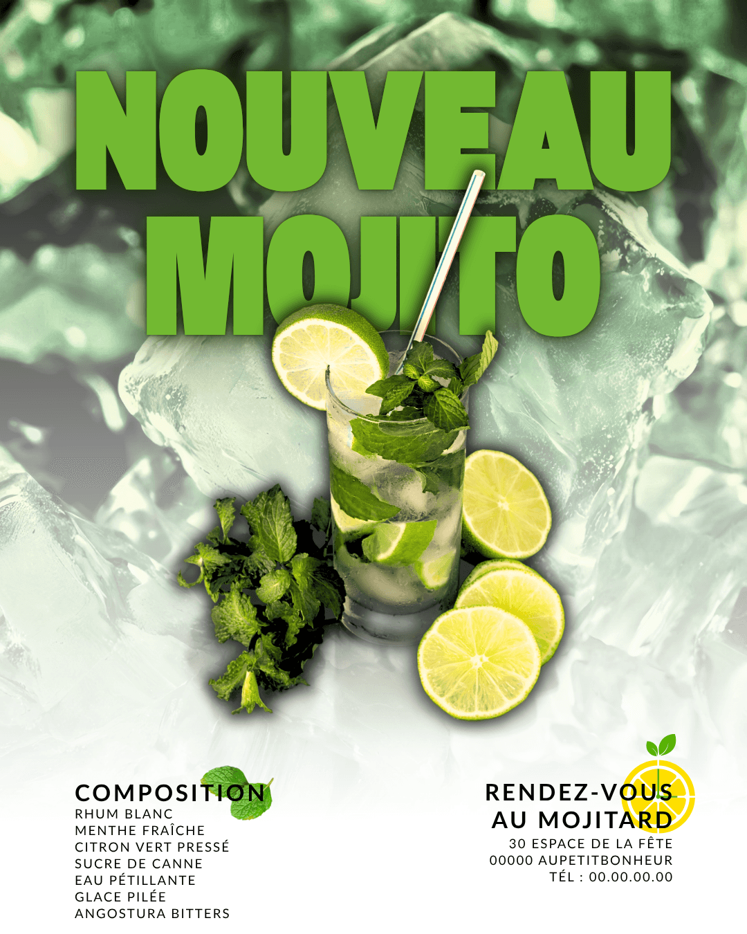 Affiche pour boisson